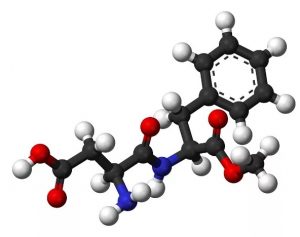 Аспартам химическая структура 3d Аспартам химическая структура 3d